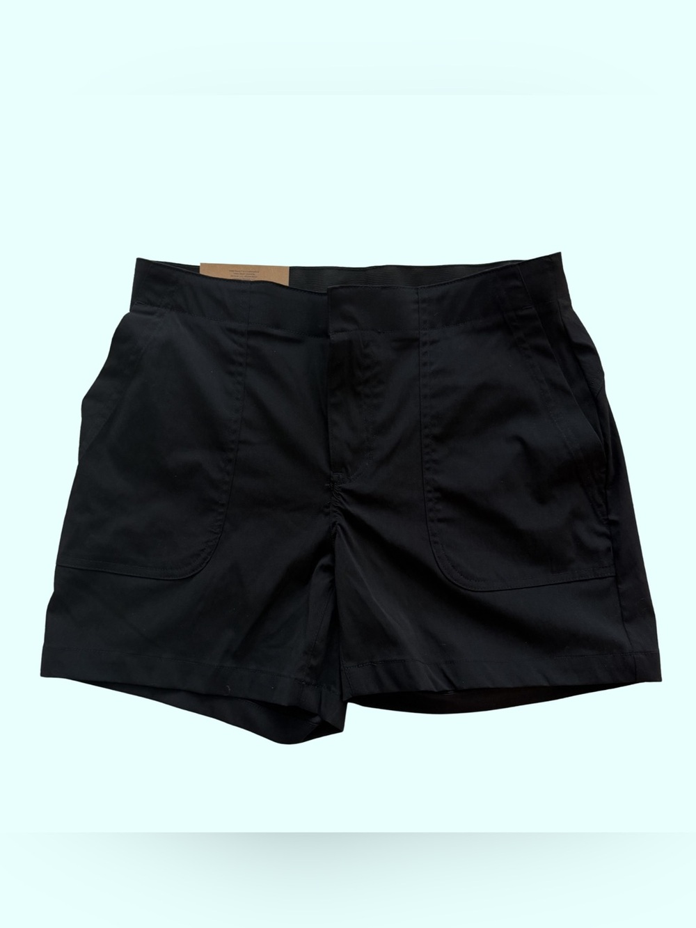 NWT Eddie Bauer Black Pull on Hiker Shorts